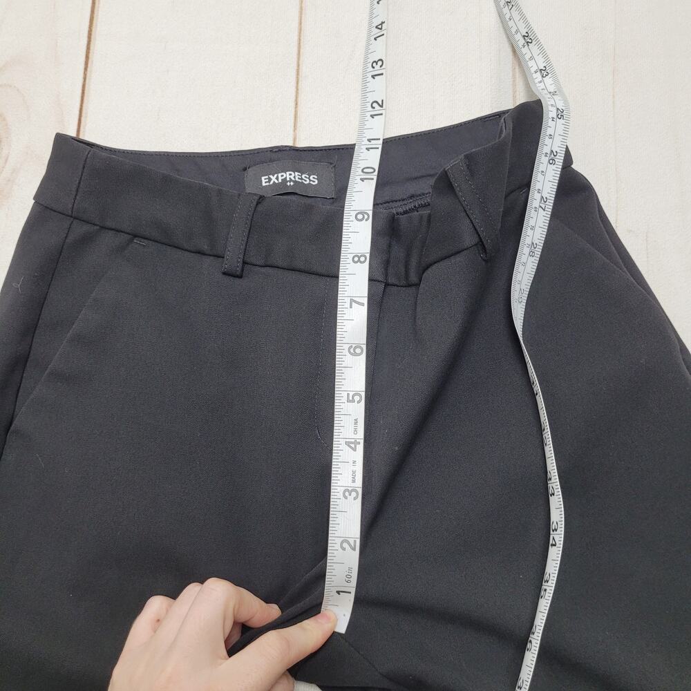 Express Columnist Boot pants bootcut mid rise bla… - image 3